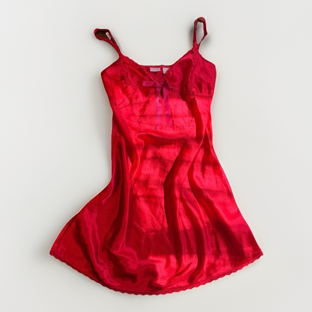 Red Enchanting Red Slip Dress Size Small Adjustable Straps